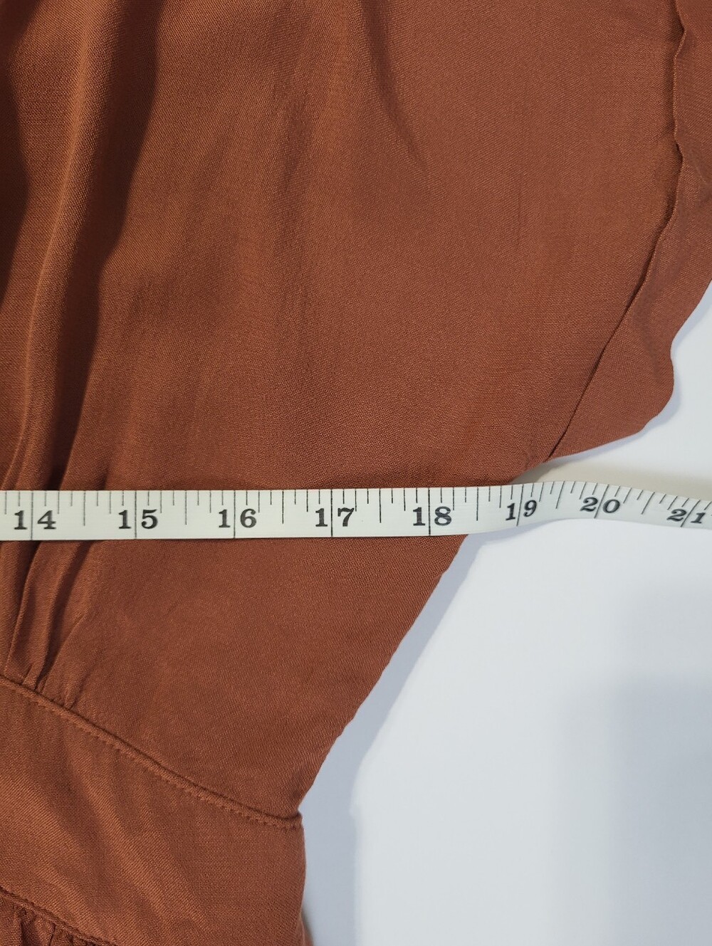 The Normal Brand Button Down Midi Dress Rust Brown NWOT Breezy Size Medium - Picture 7 of 7